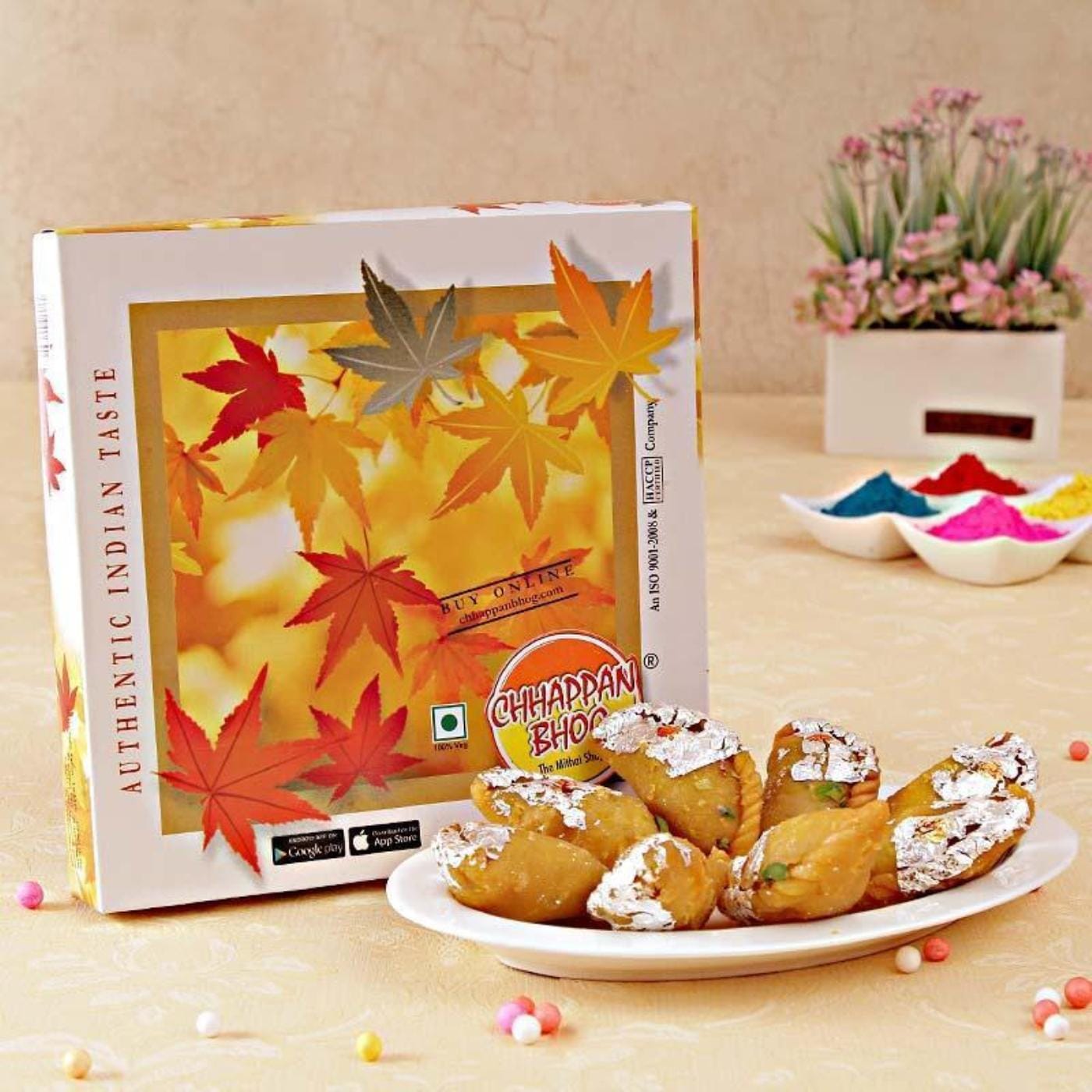 tasty kesar gujiya in gift box