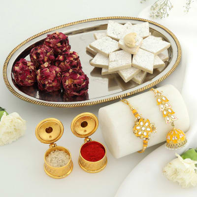 Bhaiya Bhabhi N Sweets Rakhi Hamper Gift Send Rakhi Gifts Online