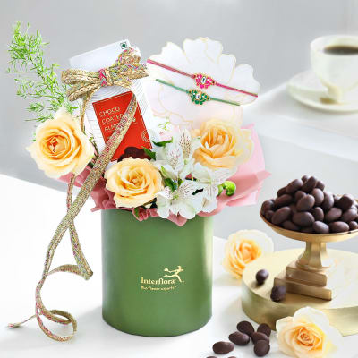 Delightful Treats Rakhi Hamper Gift Send Single Pages Gifts Online