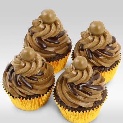 Buy Send Four Mocha Cupcakes Online IGP JVS1201793