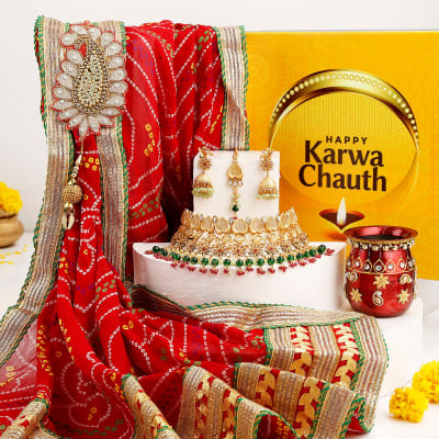 Buy Send Promise Of Love Karwa Chauth Hamper Online IGP JVS1266847