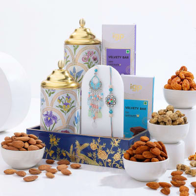 Buy Send Scrumptious Tribute Bhaiya Bhabhi Celebration Hamper Online