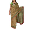 Block Printed Cotton Chanderi Saree Online
