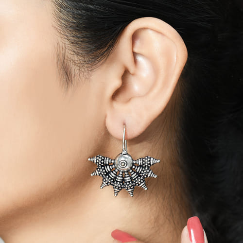 Contemporary Oxidized Earrings: Gift 