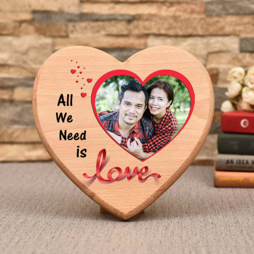 Heart Shaped Personalized Wooden Photo Frame: Gift/Send Home and Living  Gifts Online L11112371 |IGP.com
