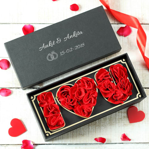 Lovers "I Love U" Celebration Luxury Chocolate Treat Gift Box Present Hamper 