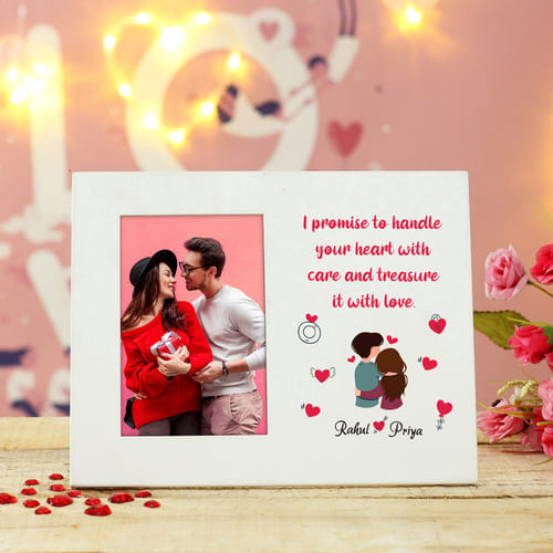 Personalized Wooden Photo Frame with 