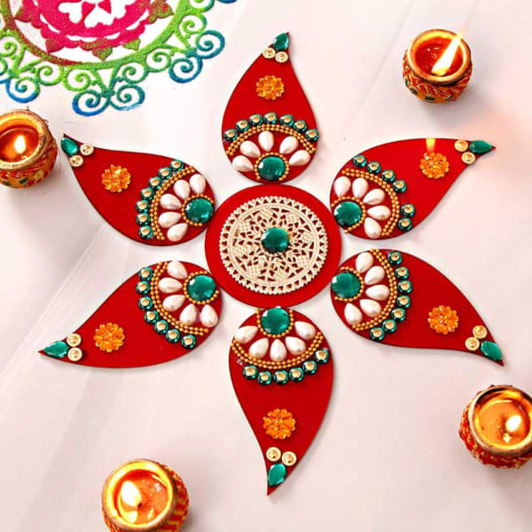 Attractive Fiber Rangoli