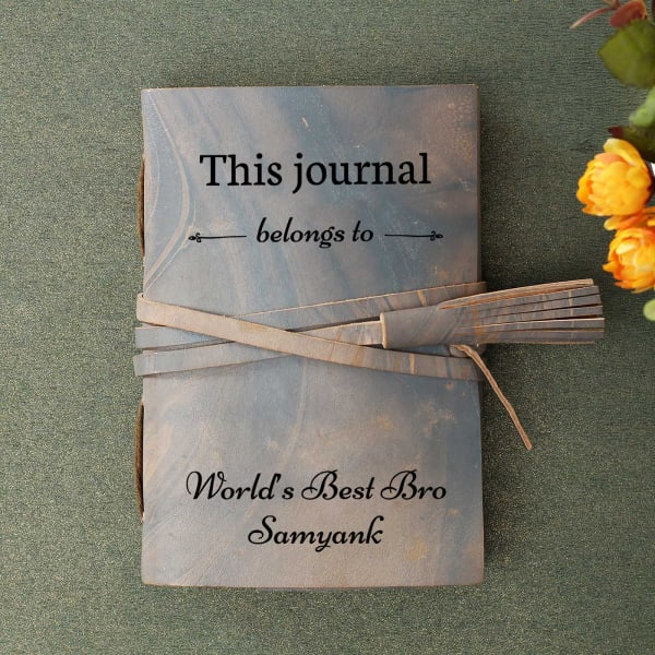Best Brother Personalized Leather Journal