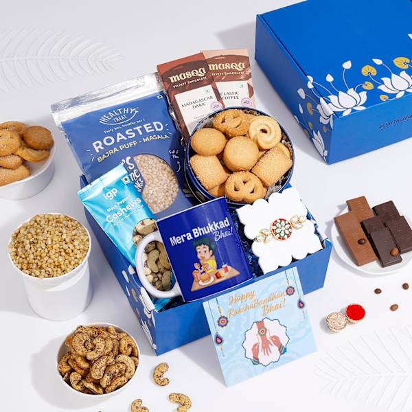 Bhukkad Bhai Personalized Rakhi Delight Hamper