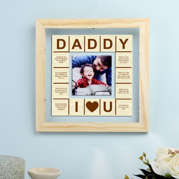 p daddy love personalized wooden photo frame 140251 m