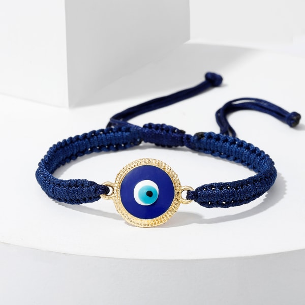 Dark Blue String Evil Eye Bracelet Rakhi