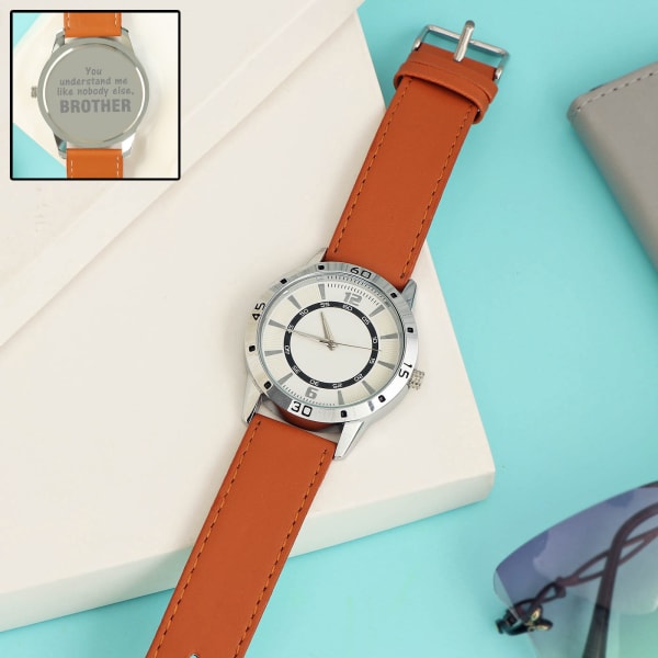Darling Brother Brown Leather Watch