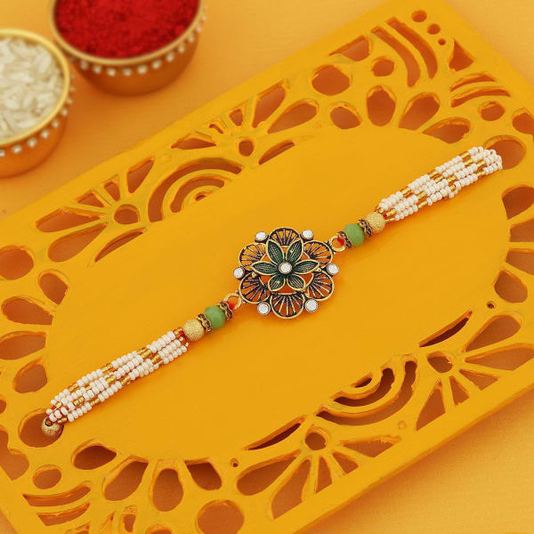 Elegant Flower Power Rakhi