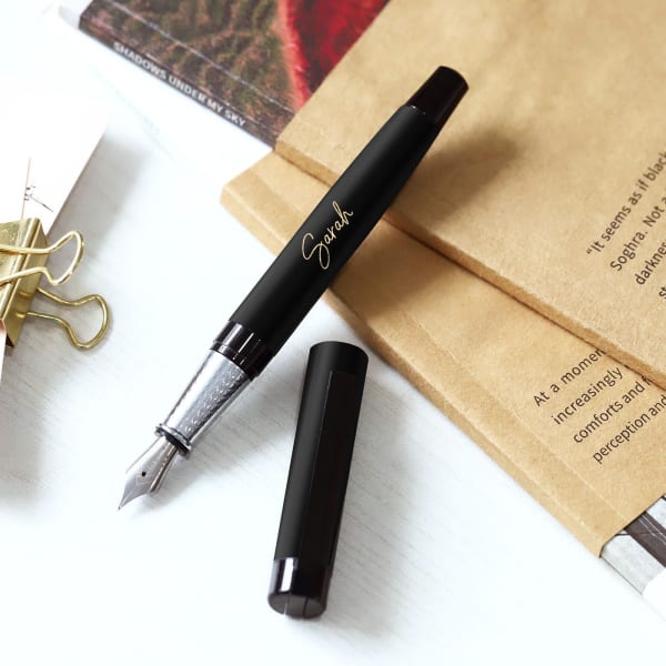 Elegant Glide Personalized Metal Fountain Pen