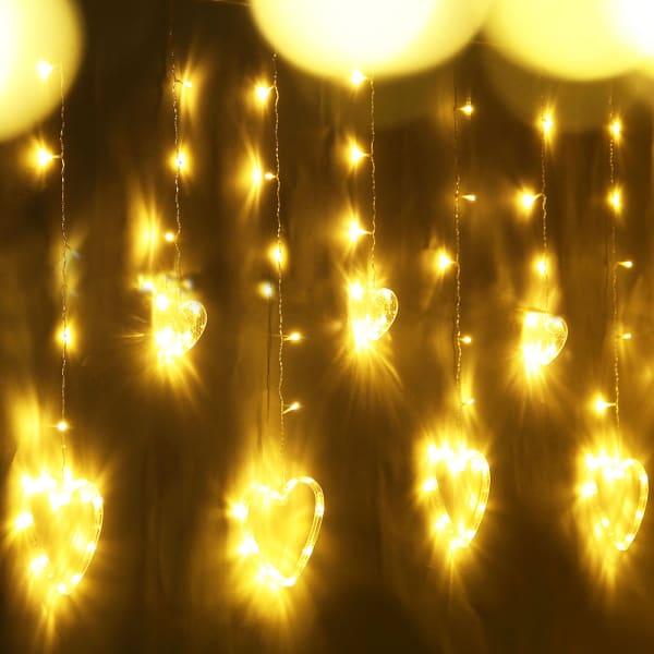 Heart-Shaped LED Hanging Lights
