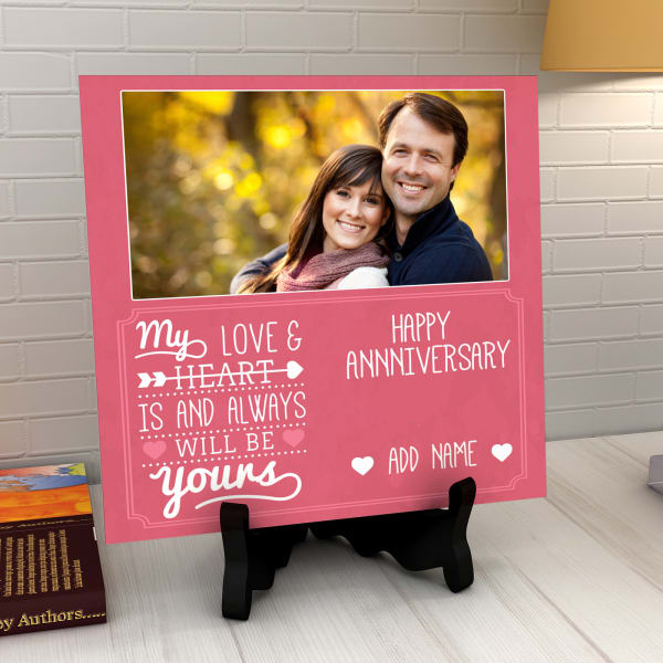 My love is always be yours Personalized Anniversary Tile