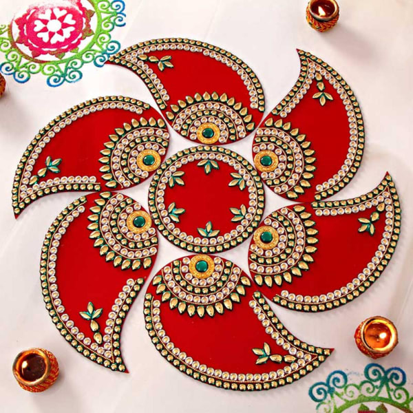 Paisley Designed Rangoli