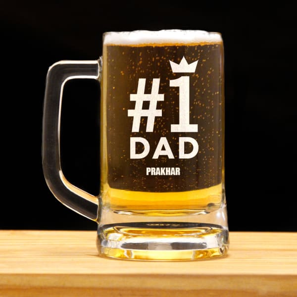 Personalized Beer Mug for My Super Dad