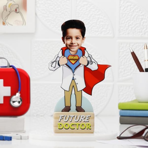 Personalized Doctor Caricature for Boy