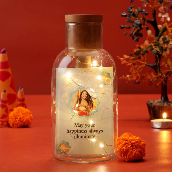 Personalized LED Diwali Light Bottle