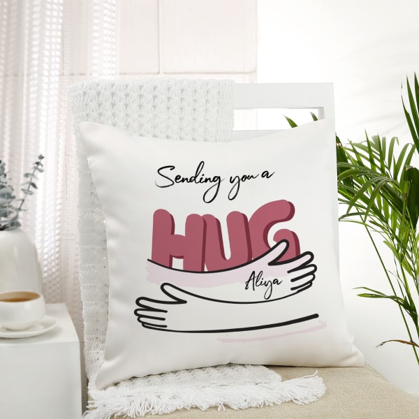 Personalized Sending You A Hug Cushion