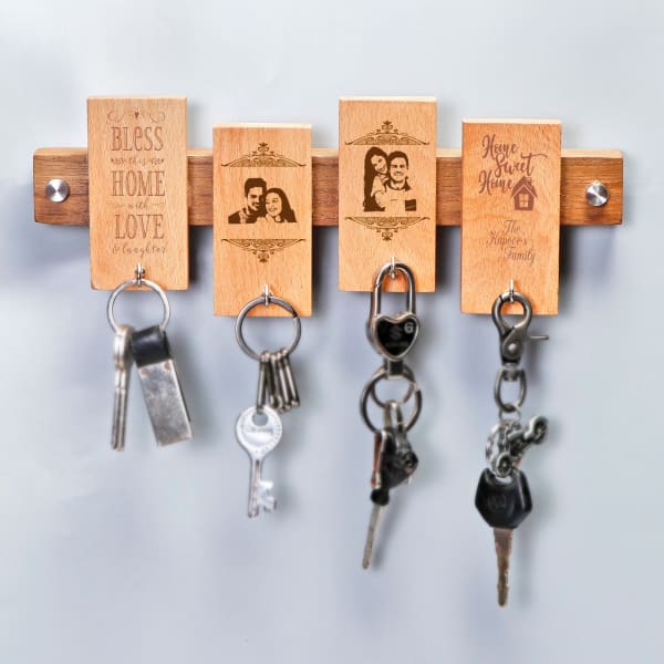 Personalized Wooden Key Holder