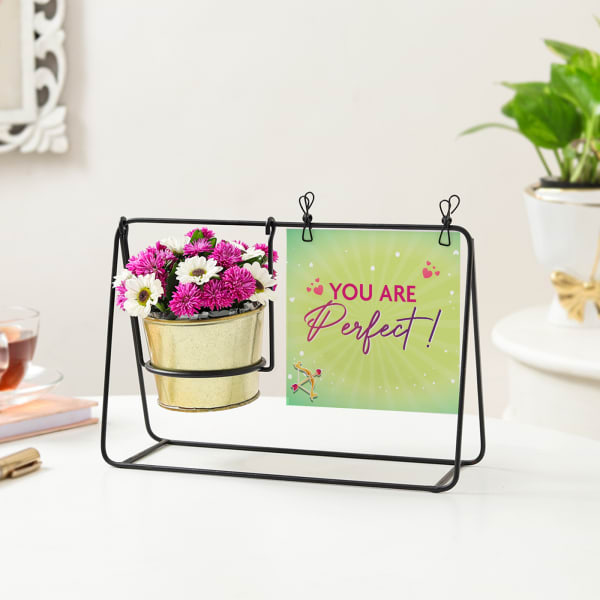 Personalized You Are Perfect Swing Planter