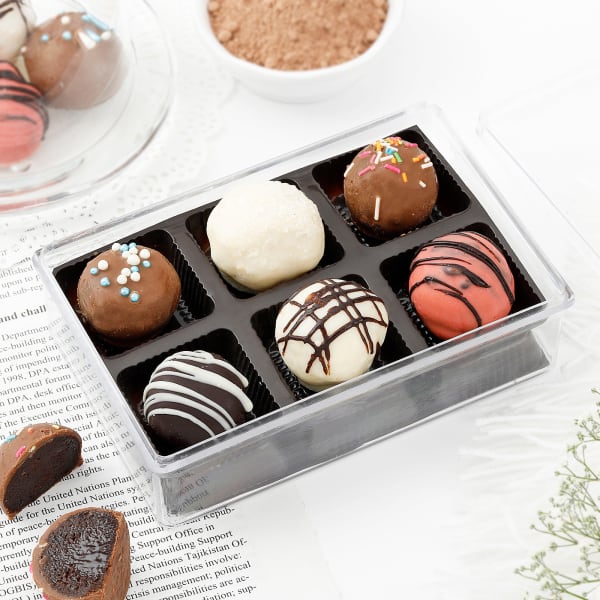 Premium Gourmet Chocolate Truffles (Pack of 6)