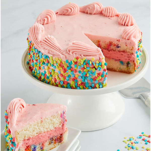 Strawberry Funfetti Cake