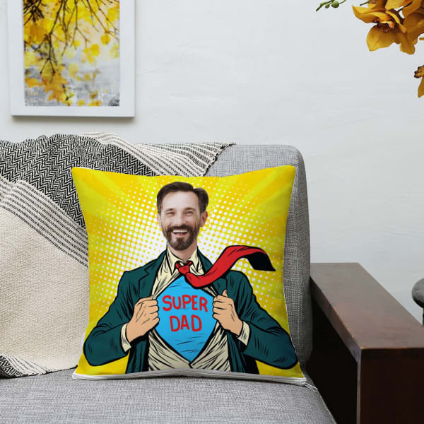Superdad Personalized Cushion