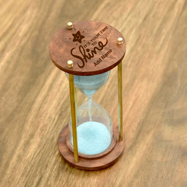 Time To Shine Personalized Hourglass