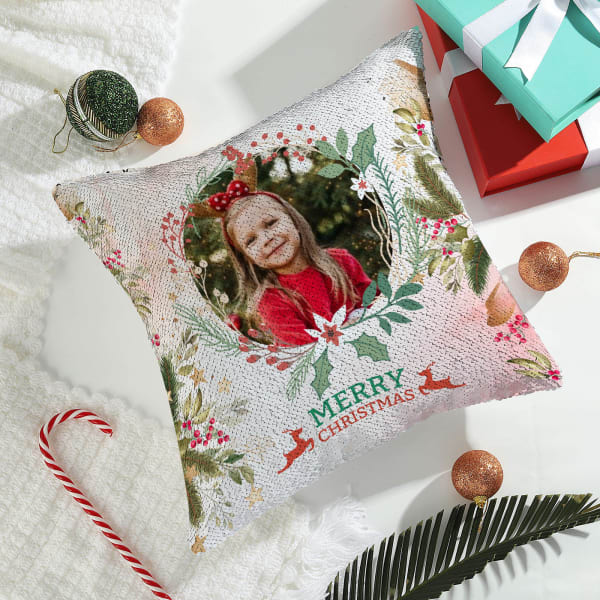 Xmas Vibes Personalized Cushion