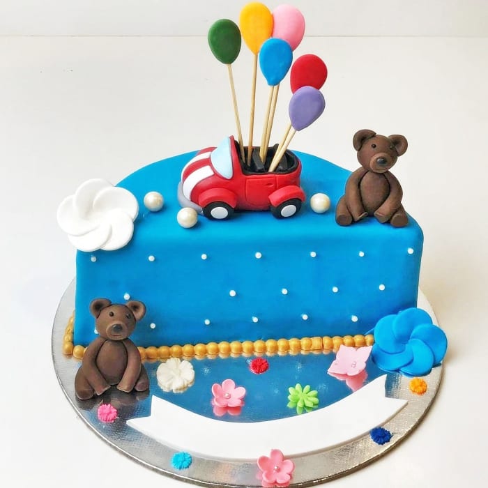 Order Happy Half Year Kids Birthday Cake 1 5 Kg Online At Best Price Free Delivery Igp Cakes