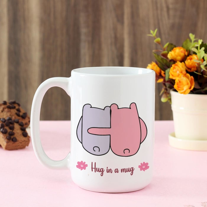 Hug Day Personalized Large Mug