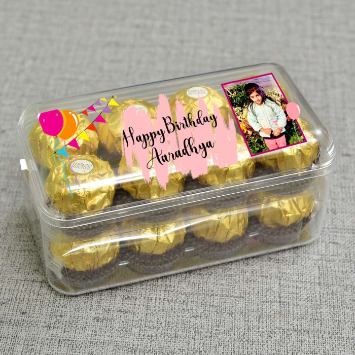 Personalized Ferrero Rocher Chocolate 16 Pcs