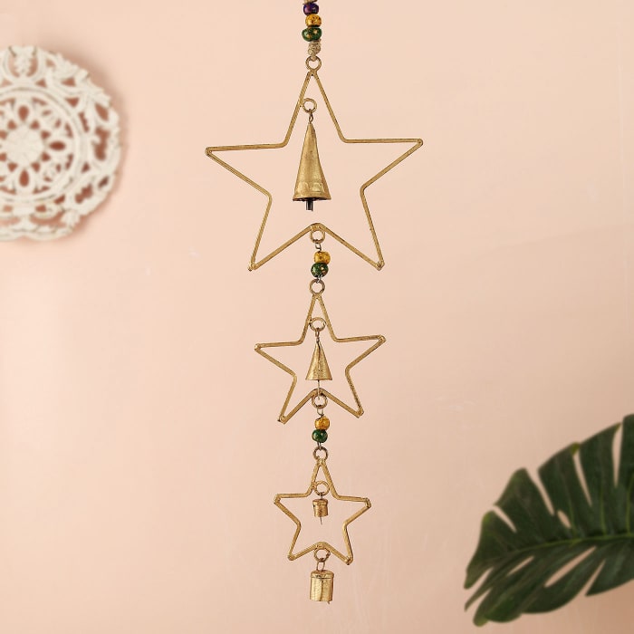 Star & Bell Shaped Metal Wind Chime