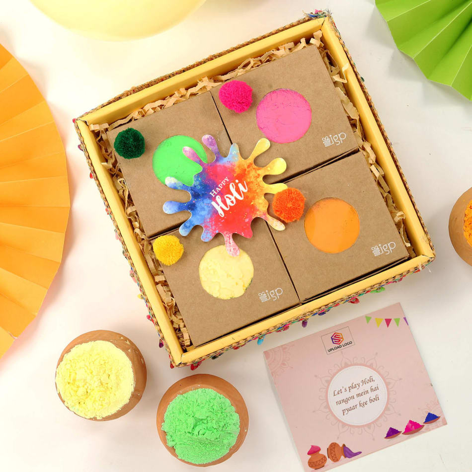 Sweet N Colourful Holi Gift Box: Gift/Send Holi Gifts Online JVS1203575  |IGP.com
