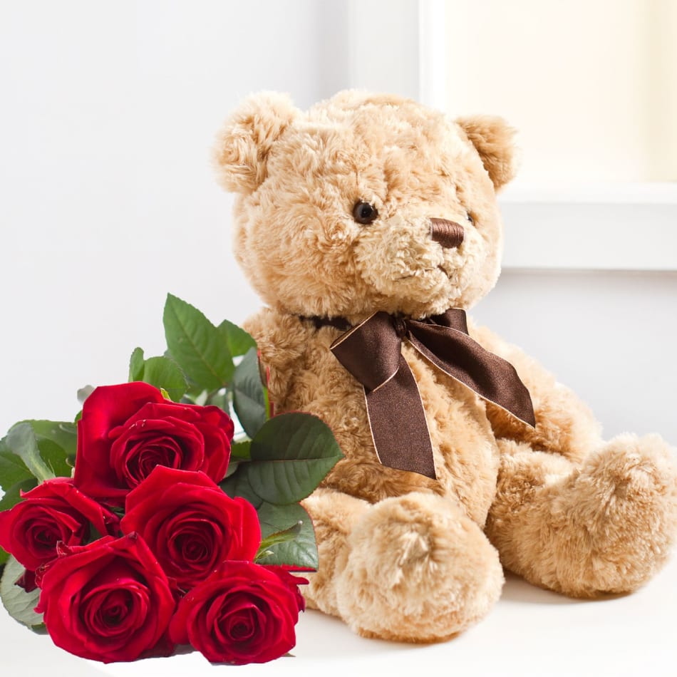 rose teddy bear price