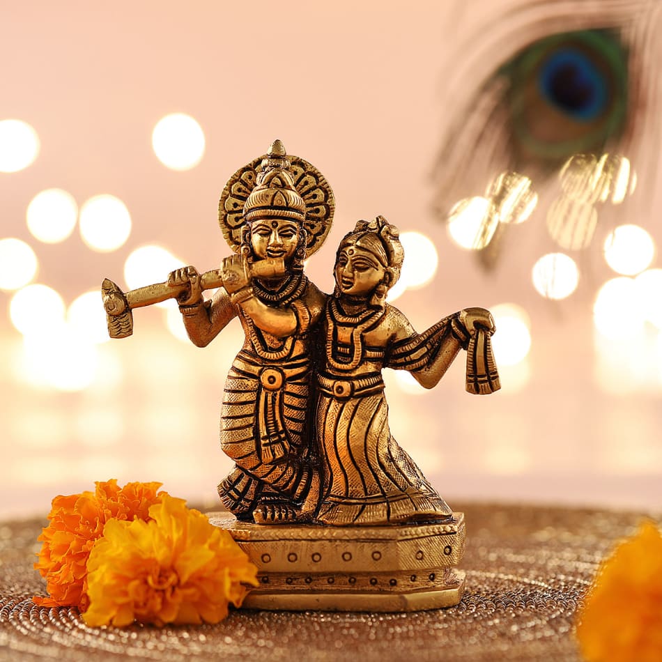 A Love Like No Other Radha Krishna Idol: Gift/Send Home and Living ...