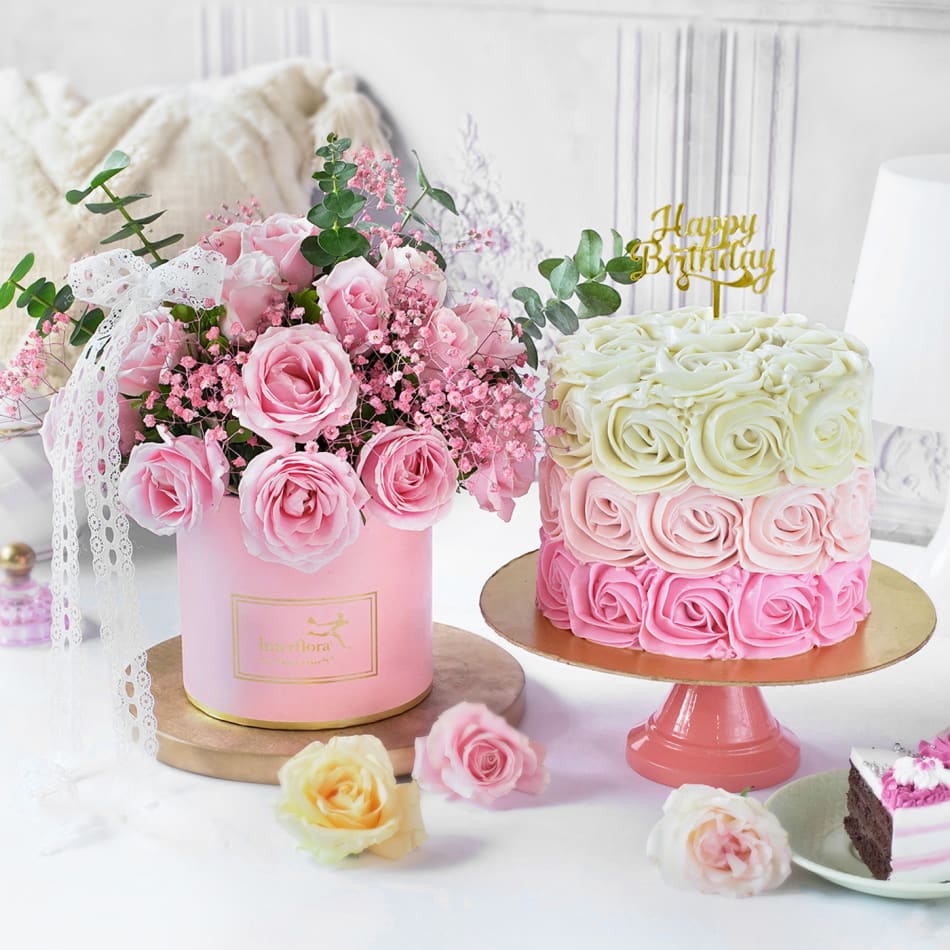 Order A Rosy Birthday Online at Best Price, Free Delivery|IGP Cakes