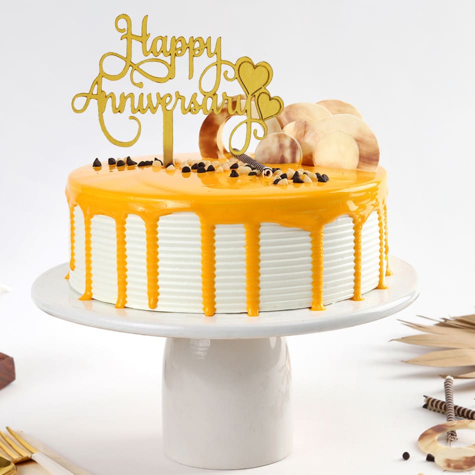 Eggless Vanilla Flavour 3d Anniversary Cake in Dindigul at best price by  Bakery Bar - Justdial