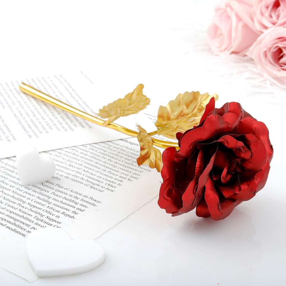Gold Plated Rose: Gift/Send Home Gifts Online J11076843 |IGP.com