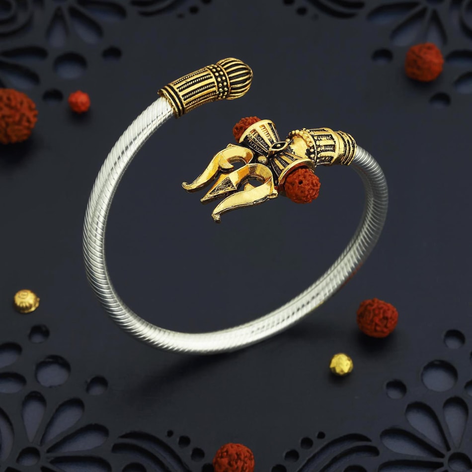 Om 18K Gold Plated Silver Adjustable Bracelet GiftSend Jewellery Gifts  Online J11149381 IGPcom