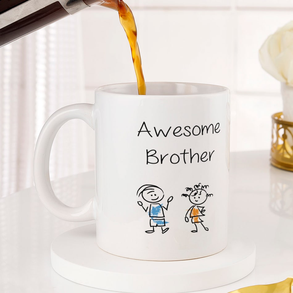 Send Awesome Brother Personalized Mug Online Same Day Delivery in UAE IGP JVS1269117