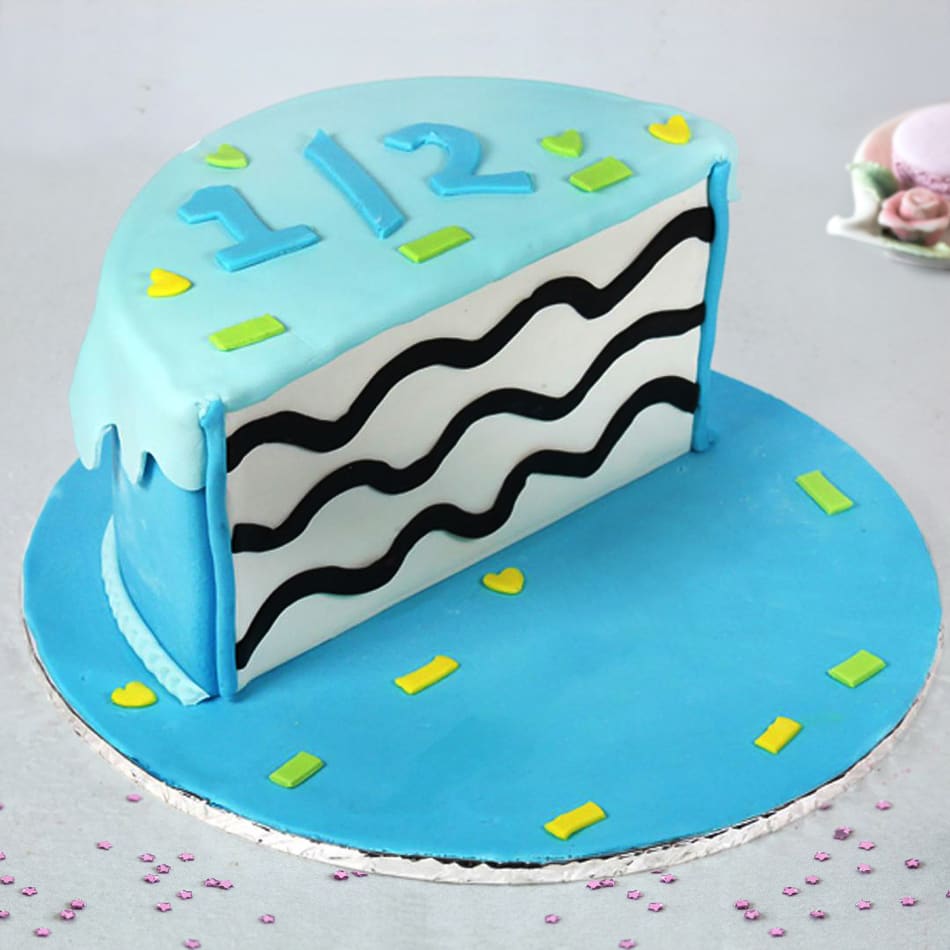 1 Year Boy Birthday Cake - Cravoury