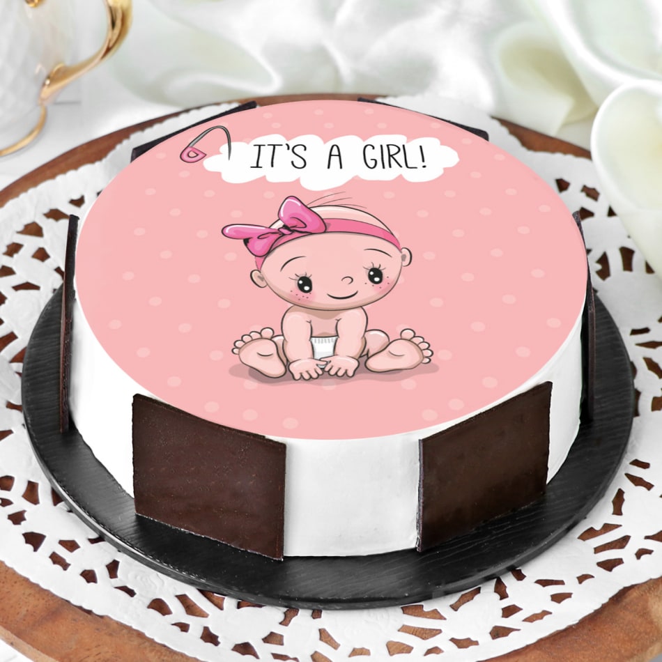 Order Baby Girl Cake Half kg Online at Best Price, Free Delivery ...