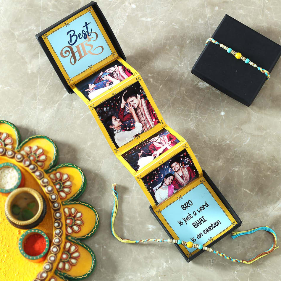 Katkaria Creations Raksha Bandhan Gift for Brother/Gift Hamper with Pen  Stand, Kundan Rakhi, Tika Combo and Card/Handmade Rakhi Gift Hamper for  Brother (Kundan Rakhi) : Amazon.in: Office Products