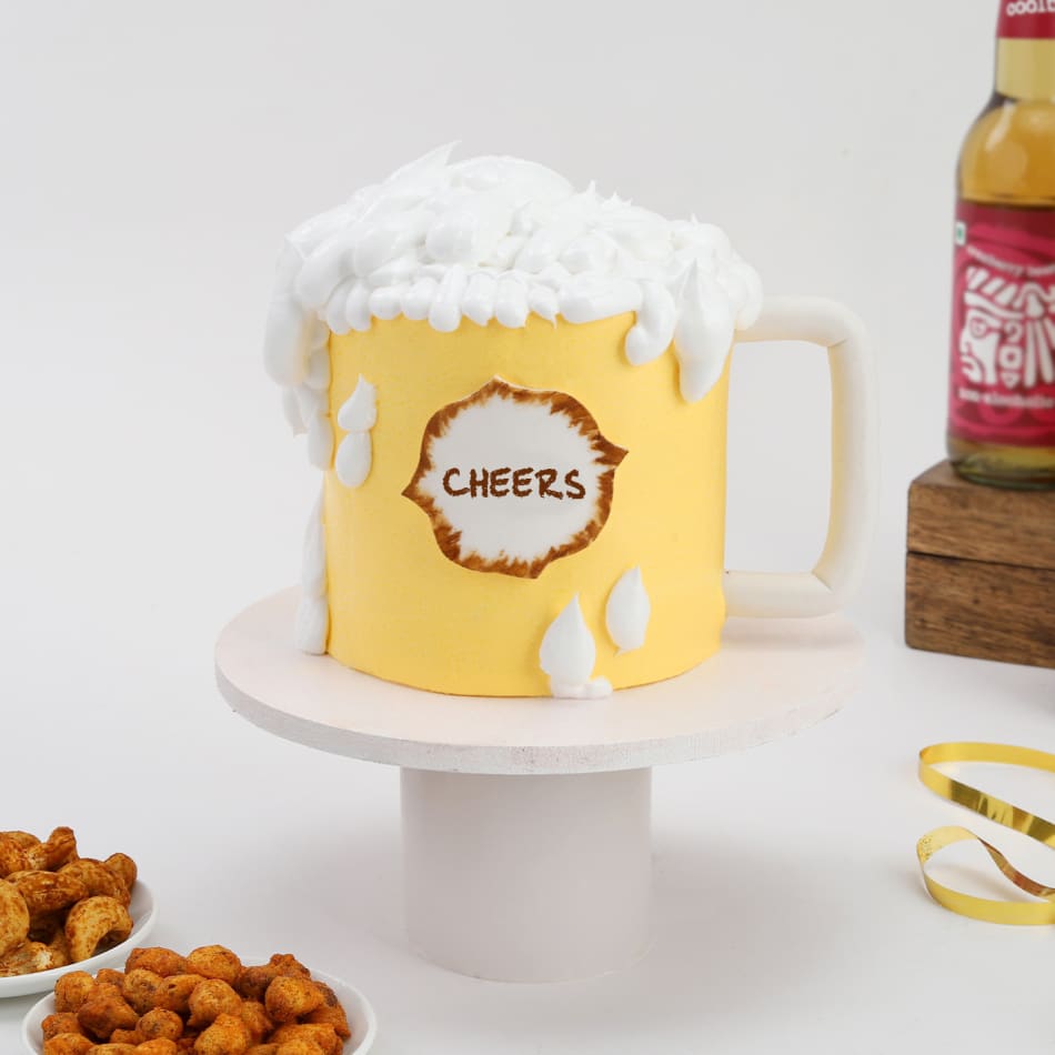 Amazon.com: Beer Happy Birthday Cake Topper - Summer Hawaii Cheers To 30th  40th 50th Birthday Party Glitter Beer Cake Topper - Cheers Beers Luau  Barbecue Beers Party Decoration : Grocery & Gourmet Food