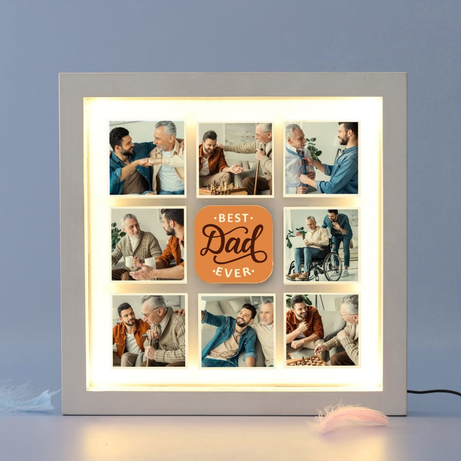 Best Dad Ever Photo Frame | Personalized Gift for Father | Nupur Gifts